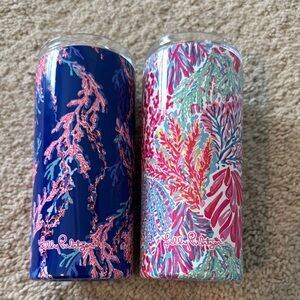 New! Lilly Pulitzer Colorful Tumbler Set